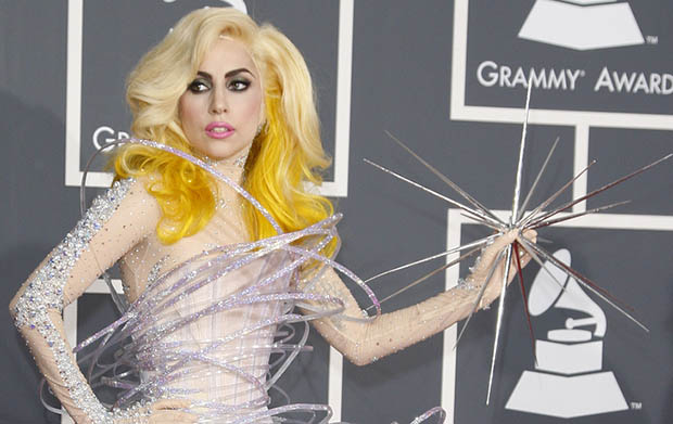 LOS ANGELES - JAN 31: Lady Gaga at the 52nd Grammy Awards at Staples Center in Los Angeles, California on January 31, 2010.